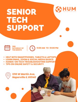Senior Tech Support flyer